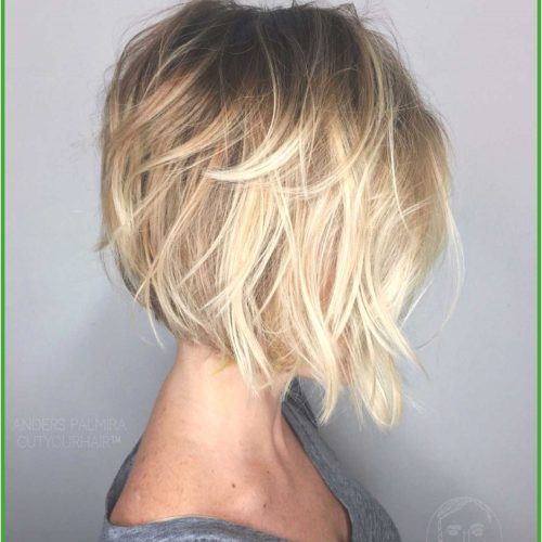 Shaggy Blonde Bob Hairstyles With Bangs (Photo 15 of 20)
