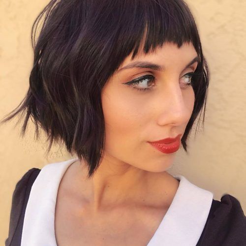 Asymmetrical Feathered Bangs Hairstyles With Short Hair (Photo 14 of 20)