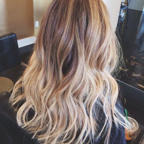 Blonde Ombre Waves Hairstyles (Photo 8 of 20)