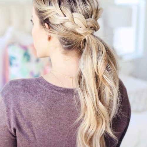 Braided Crown Pony Hairstyles (Photo 4 of 20)