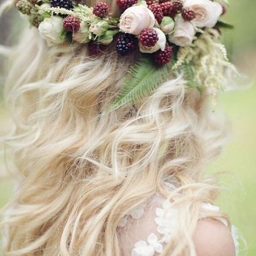 Bridal Flower Hairstyle (Photo 14 of 15)