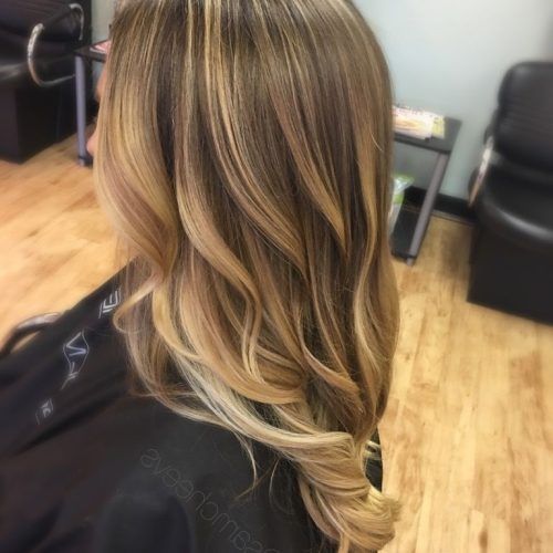 Brunette Hairstyles With Dirty Blonde Ends (Photo 9 of 20)