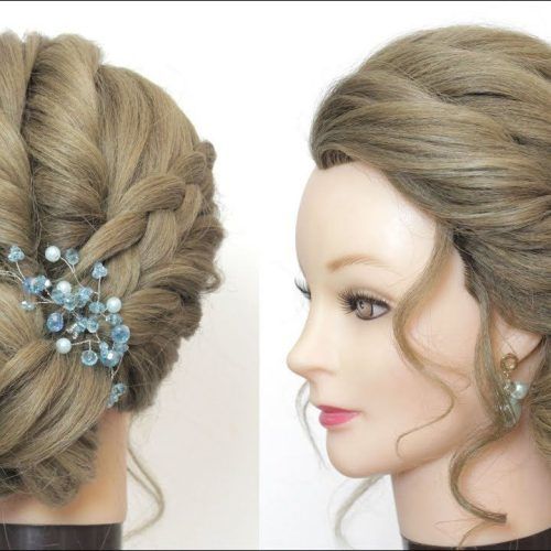 Diagonal Braid And Loose Bun Hairstyles For Prom (Photo 14 of 20)