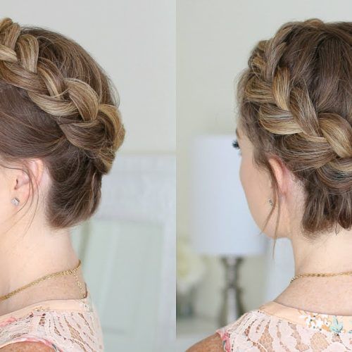 Double-Crown Updo Braided Hairstyles (Photo 12 of 20)