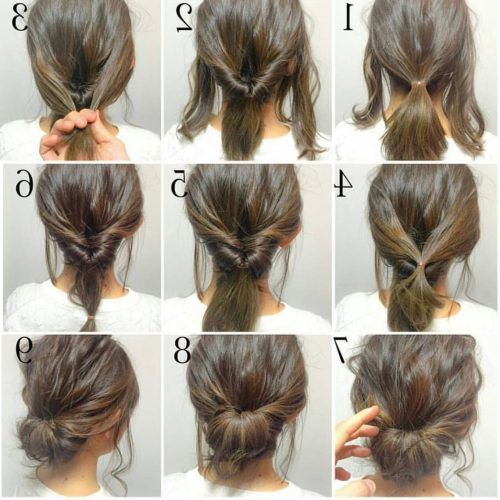 Fancy Chignon Wedding Hairstyles For Lob Length Hair (Photo 17 of 20)