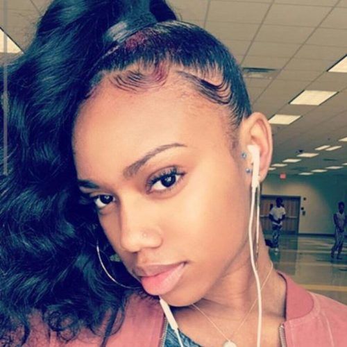 High Black Pony Hairstyles For Relaxed Hair (Photo 18 of 20)