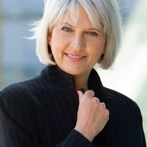 Medium Haircuts For Grey Haired Woman (Photo 2 of 20)
