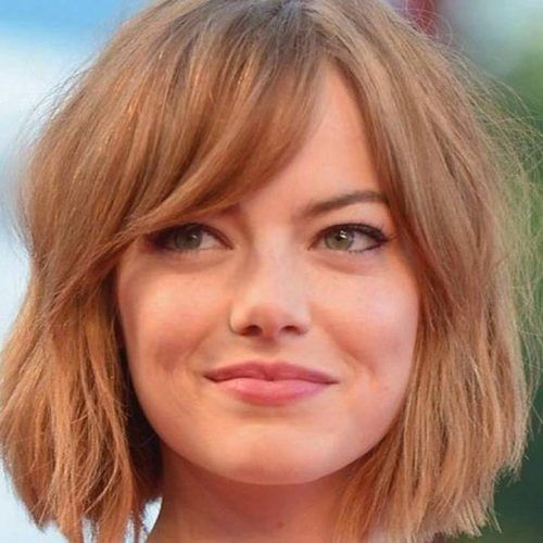 Medium Hairstyles With Bangs For Round Face (Photo 19 of 20)