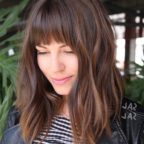 Medium Hairstyles With Straight Bangs (Photo 5 of 20)