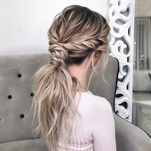 Pony Hairstyles With Textured Braid (Photo 1 of 20)