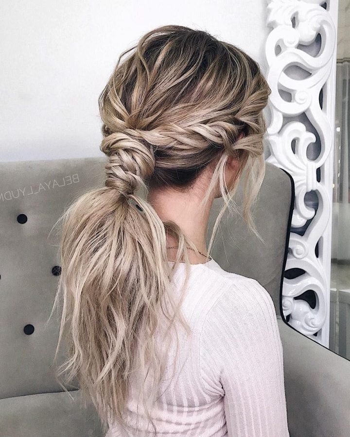 20 Inspirations Pony Hairstyles with Textured Braid