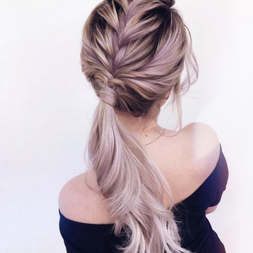 Pony Hairstyles With Textured Braid (Photo 5 of 20)
