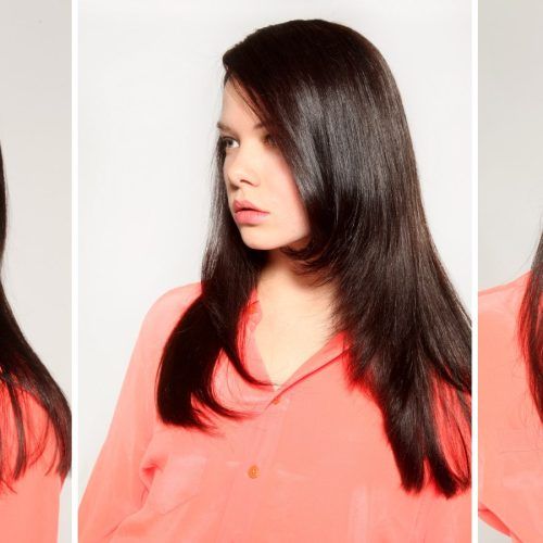 Shiny Black Haircuts With Flicked Layers (Photo 12 of 20)