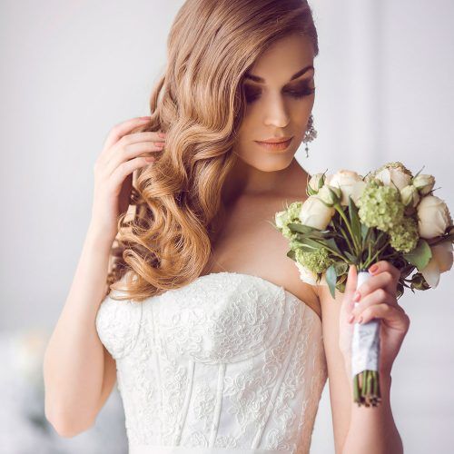 Sides-Parted Wedding Hairstyles (Photo 8 of 20)