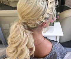 20 Ideas of Textured Side Braid and Ponytail Prom Hairstyles