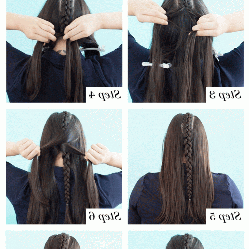 Three Braids To One Ponytail Hairstyles (Photo 14 of 20)