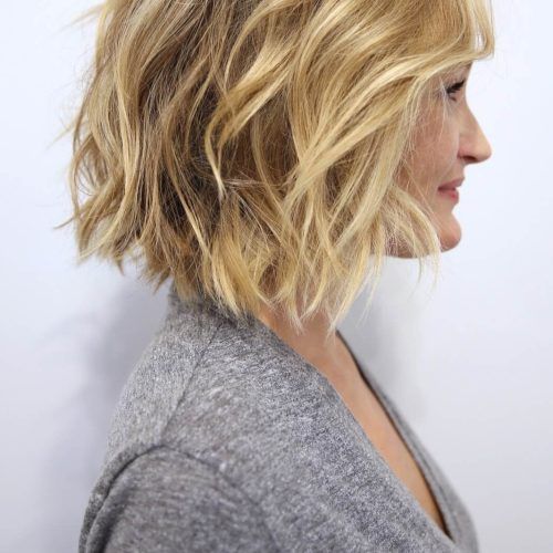 Tousled Shoulder Length Waves Blonde Hairstyles (Photo 9 of 20)