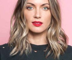 20 Best Collection of Wavy Long Bob Hairstyles with Bangs