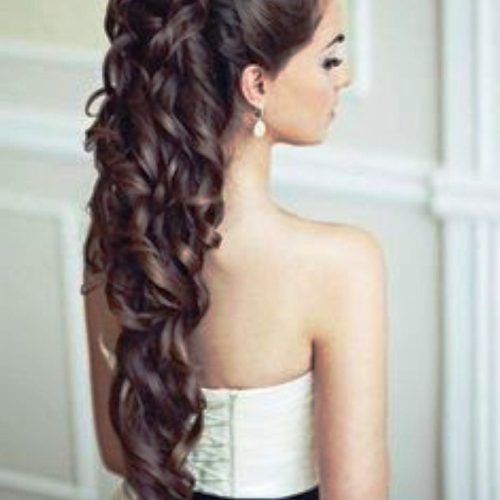 Wedding Guest Hairstyles For Long Curly Hair (Photo 7 of 15)