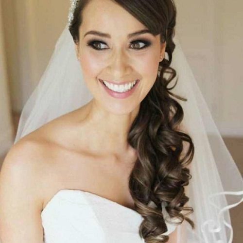 Wedding Hairstyles To The Side With Curls (Photo 9 of 15)