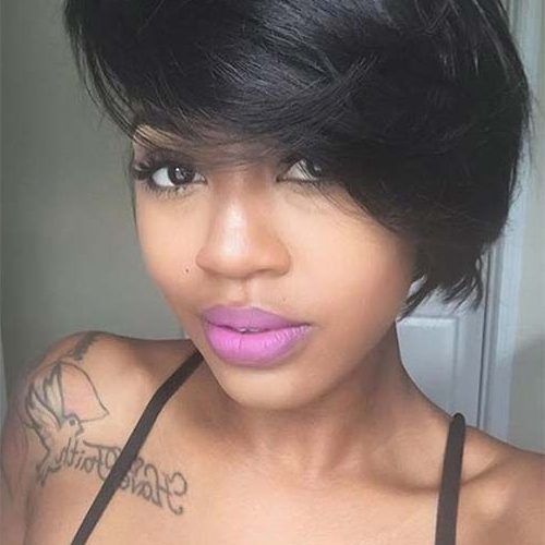 African-American Messy Ashy Pixie Haircuts (Photo 15 of 15)