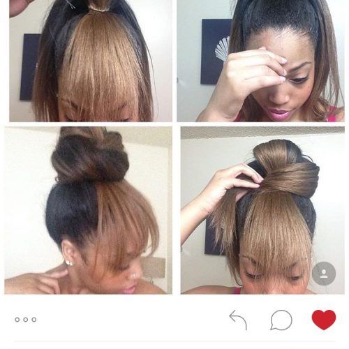 Faux Bang Updo Hairstyles (Photo 12 of 20)