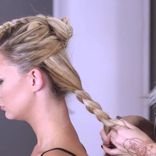 Messy Fishtail Faux Hawk Hairstyles (Photo 16 of 20)