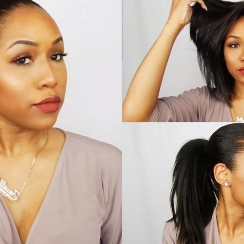 High Black Pony Hairstyles For Relaxed Hair (Photo 9 of 20)