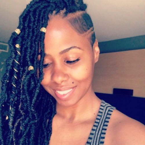 Side-Shaved Cornrows Braids Hairstyles (Photo 8 of 21)