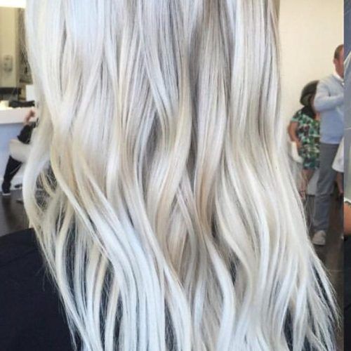 Dark Roots And Icy Cool Ends Blonde Hairstyles (Photo 7 of 20)