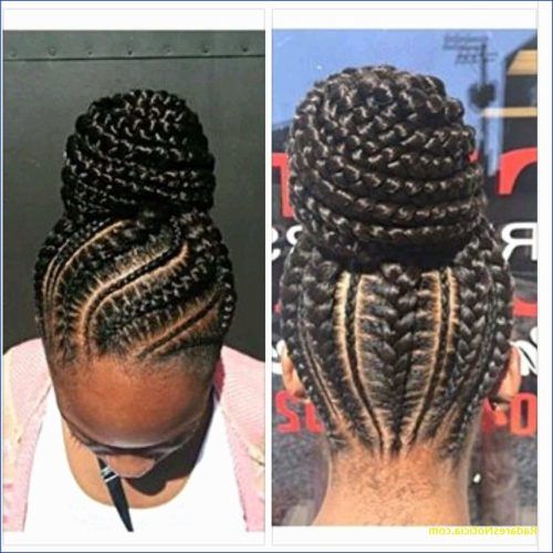 Big Updo Cornrows Hairstyles (Photo 13 of 15)