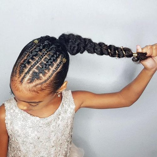 Braided Mohawk Pony Hairstyles With Tight Cornrows (Photo 20 of 20)