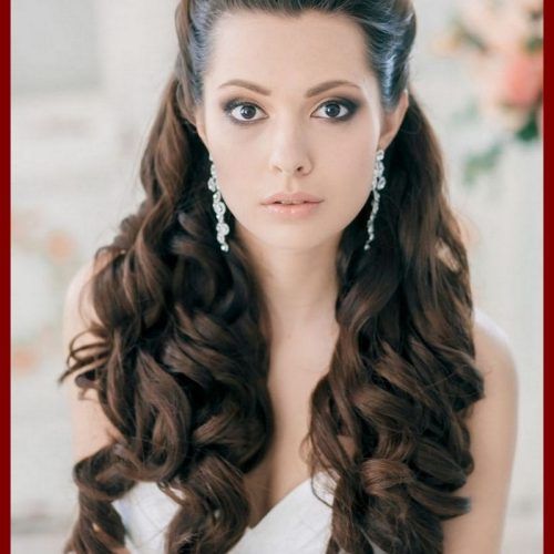 Curls Down Wedding Hairstyles (Photo 6 of 15)
