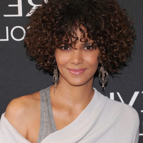 Curly Medium Hairstyles For Black Women (Photo 14 of 20)