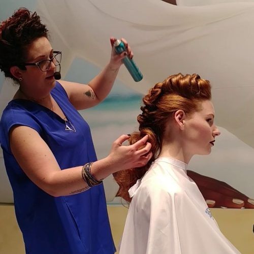 Curly Pony Hairstyles With A Braided Pompadour (Photo 12 of 20)