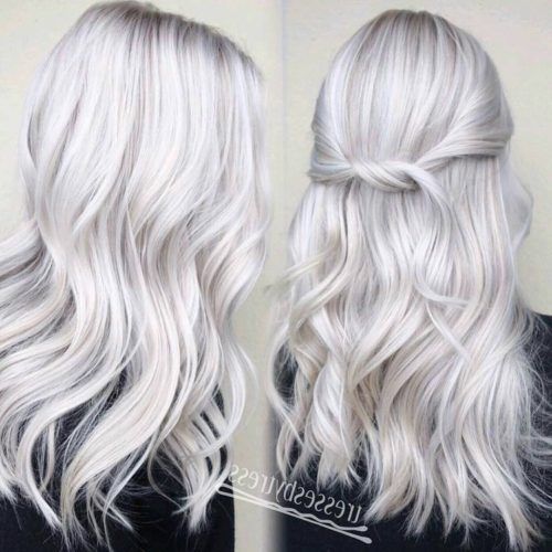 Glamorous Silver Blonde Waves Hairstyles (Photo 20 of 20)