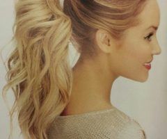 20 Best Long Blond Ponytail Hairstyles with Bump and Sparkling Clip