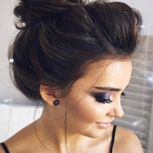 Loose Updo For Long Brown Hair (Photo 9 of 15)