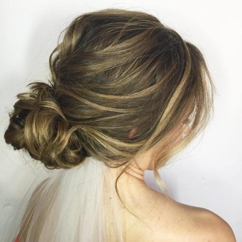 Low Messy Bun Wedding Hairstyles For Fine Hair (Photo 6 of 20)