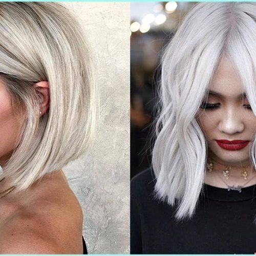 Medium Haircuts For Women With Grey Hair (Photo 7 of 20)