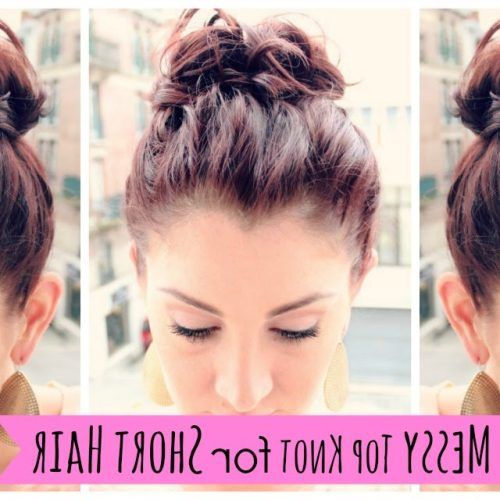 Medium Length Hairstyles With Top Knot (Photo 11 of 20)