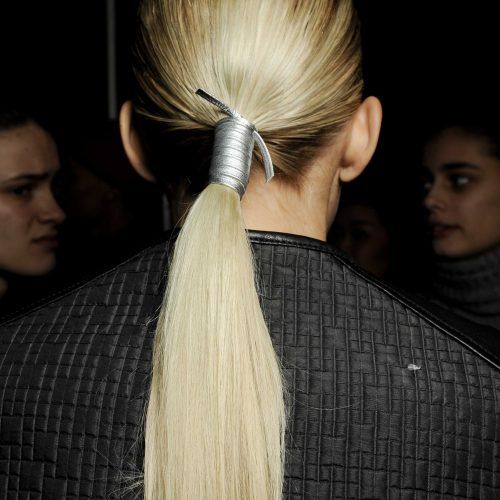 Messy Blonde Ponytails With Faux Pompadour (Photo 15 of 20)