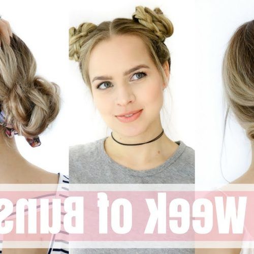 Messy Bun Hairstyles With Double Headband (Photo 15 of 20)