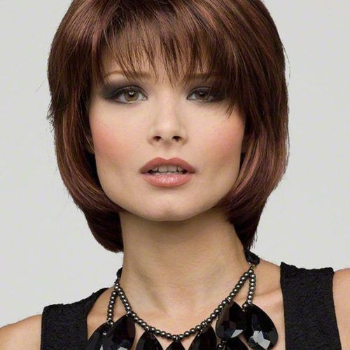 Middle-Length Hairstyles With Highlights And Bangs (Photo 3 of 20)