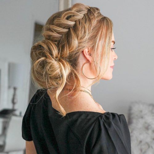 Modern Braided Top-Knot Hairstyles (Photo 8 of 20)