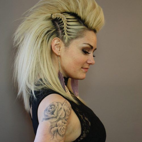 Punk-Rock Princess Faux Hawk Hairstyles (Photo 4 of 20)