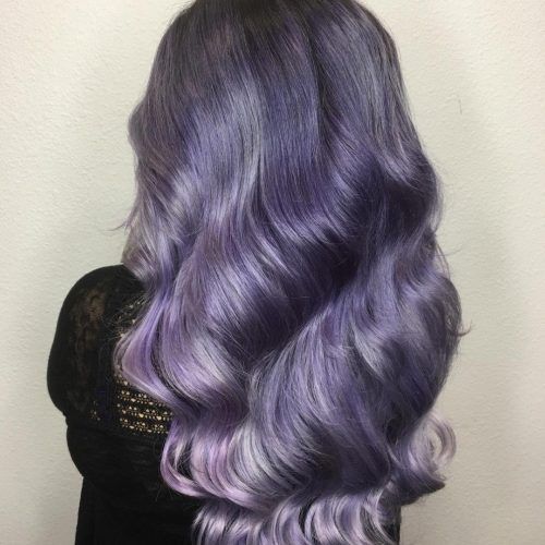 Purple And Black Medium Hairstyles (Photo 12 of 20)