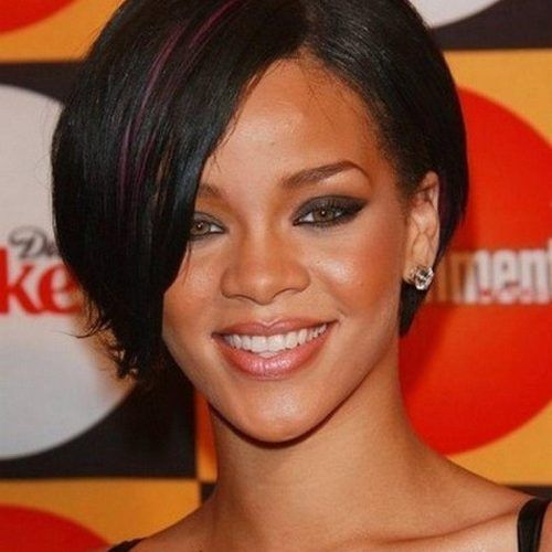 Rihanna Bob Hairstyles With Weave (Photo 2 of 15)