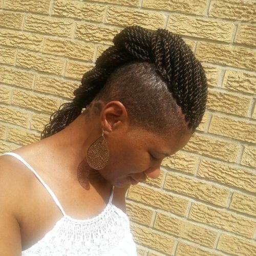 Shaved Platinum Hairstyles With Micro Braids (Photo 17 of 20)