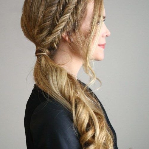 Side Fishtail Braids For A Low Twist (Photo 1 of 15)